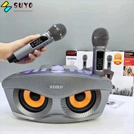 SUYO Dual Microphones Speaker, Owl SD306 Wireless Bluetooth Speaker, Portable Dual Microphones Audio