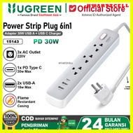 UGREEN Power Strip 6 IN 1 Socket + Adapter 30W USB A USB C 15143