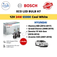 BOSCH Eco H7 LED Headlamp Bulb Cool White (2pcs) 12V 24W for Hyundai Elantra MD / Grand Starex / Son