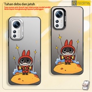 IP Popular "Pop Mart" Superhero LABUBU Case for Realme Black C65 C63 C61 C21 C15 C2 C1 C67 C55 C35 C