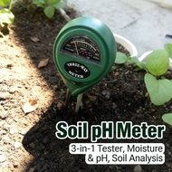 pH Tanah Kebun Soil Meter 3 in 1 pH Soil Meter pH Meter Soil Tester Moisture Meter Tanah SHS