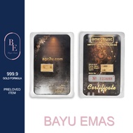 Bayu emas 1.00g 999.9 Gold bar - AMETHYST ( Preloved )