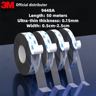 3M 9448A Double Sided Tape Strong Adhesive Heat Resistant Waterproof Ultra Thin 50M 3M Double Sided 
