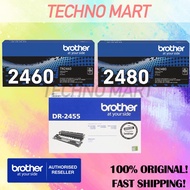 [SG Local Stock] Original Brother TN-2460 TN2460 TN-2480 TN2480 Toner DR-2455 DR2455 2480 2460 Drum