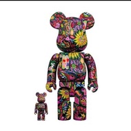全新現貨（收消費券） bearbrick be@rbrick psychedelic Paisley 100% & 400% xjapan x japan hide