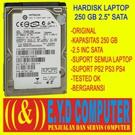 HARDISK LAPTOP 250GB SATA 2.5 INC HDD ORIGINAL HARD DRIVE INTERNAL NB NETBOK HD 250 GB HARDIS HARDDISK HITACHI SEAGATE WD SAMSUNG TOSHIBA