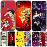 For Motorola Moto E6S E6i Case Phone Cover Protective Soft Silicone Black Tpu Case Fashion Anime One