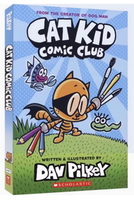 [Paperback  Version ] Cat Kid Comic Club/ Dog man /Captain underpants  Picture Book for kids/ 5 volu
