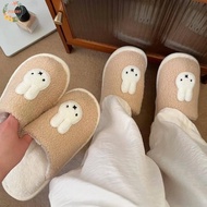 PEWANYMX Winter Rabbit Plush Slippers, Bunny Cartoon Warm Fur Slippers, Anime Fluffy Anti Slip Rabbi