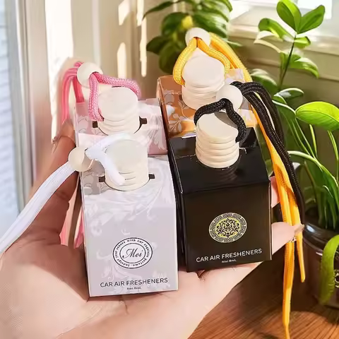 8ml Fresh Natural Car Perfume Fruity Scent Car Air Fresheners Brand Lasting Coconut Peach Fragrance 