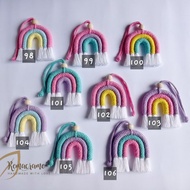 GANTUNGAN Macrame Rainbow | Rainbow Ganci | Rainbow keychain | Bag Hanger | Gifts &amp; Gifts