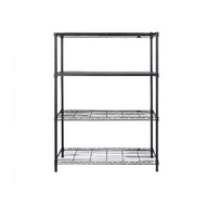 MZG 014-4T 80x40x180cm. 4 Tier Wire Shelving Unit Black