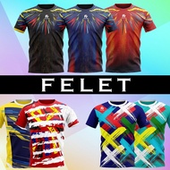 Fleet Felet Badminton Jersey T-Shirt RN3566, 3567, 3566, 3575, 3578, 3580, 3605