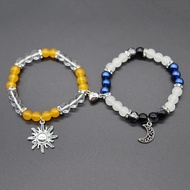 99-110TK Natural Stone Beaded Love Magnetic Male Female Couple Bracelet Elastic Bracelet Girl ECKE