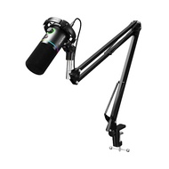 Bộ micro có dây Maono RGB PD200XS, kèm giá đỡ, Đen