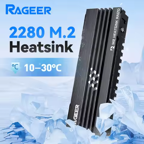 RAGEER M.2 SSD Cooler, Full Aluminum Cooler Convection Heat Sink, NVME NGFF Cooler, for NVMe/NGFF 22