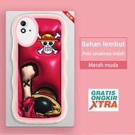 Casing hp Realme 2 Pro Narzo 20 30 30A 20A 50 Pro 50i 50A Prime Q5 One Piece monkey·D·Luffy 3D Soft 