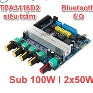Digital power amplifier circuit TPA3116D2 TPA3116 Bluetooth 5.0 Subwoofer 100W + 50W X 2