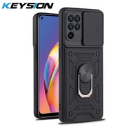 Ốp Chống Sốc KEYSION Dành Cho OPPO A94 A93 Giá Đỡ Vòng Vỏ Điện Thoại Bảo Vệ Camera Kéo Đẩy Dành Cho