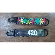 GANTUNGAN 420 leaf rasta key Chan accessories keychain