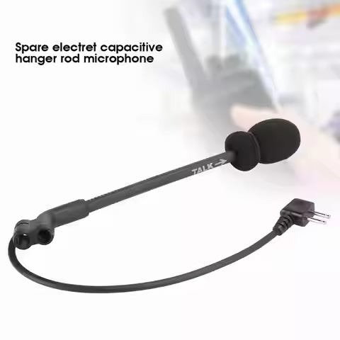 Black Z Tactics Microphone MIC 2 Pin for Comtac II H50 Noise Reduction Headset Clear Sound