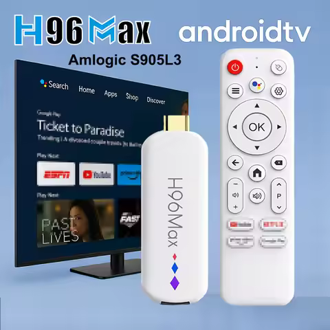 H96 Max M20 Amlogic S905L3 Android TV Stick Quad Core 4K Video 2T2R WiFi with Voice Assistant Remote