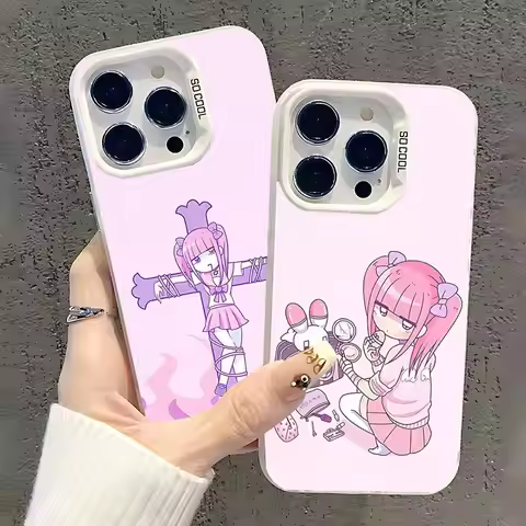 Menhera Chan cute Phone Case For iPhone 17,16,13,12,11,15,14,Pro,Max,Plus,SE4,Air,Mini White IMD Mat