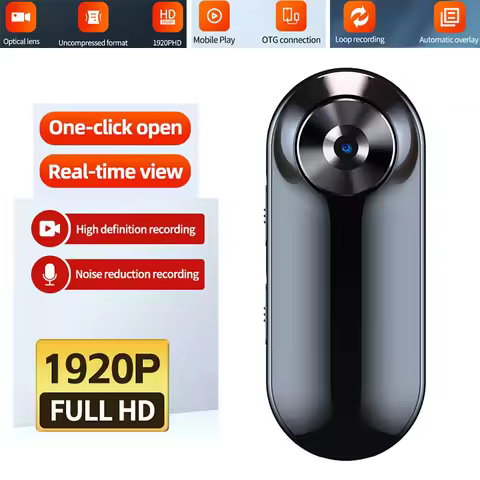 One-Click Voice Recorder with Camera Sports Audio Video Activated Voice Recorder 1920*1080P Cam Camc