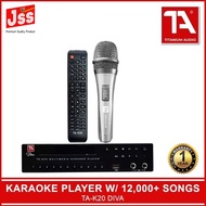 Karaoke Player DIVA TA-K20 (32GB Powered by Mediacom) USB Multimedia Karaoke Player(TITANIUM AUDIO)