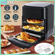 Air Fryer 15L Digital Kitchen Oven 1400W Oil-Free Low Fat Healthy Fryer