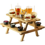 Miniature Acacia Wood Picnic Bench