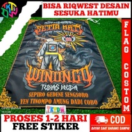 BENDERA REDY STOK BANYAK PSHW TM SEPIRO GEDENE SENGSORO BAKAL DADI COBO HARGA MURAH 60×90CM