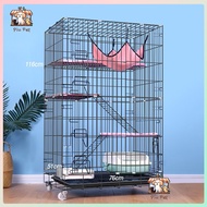 Cat Cage 4 Layer Pet Cage with Wheels Foldable SturdyEasy Install Cage for Pet Furniture Stackable