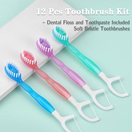 New Product # 5IN1 On The Go Toothbrush Disposable Adult Cleaning Toothbrush Portable Travel Toothbr