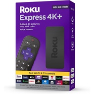 Roku Express 4K+ | Streaming Media Player HD/4K/HDR with Smooth Wireless Streaming and Roku Voice Remote with TV Control