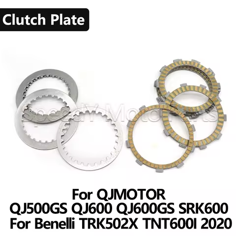 Motorcycle Clutch Plates Steel Plates For QJMOTOR QJ 500GS 500 600 GS QJ500GS QJ600 QJ600GS SRK600 B