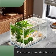 Glass Fish Tank Ecological Landscape Fish Tank Set Aquarium xiangkuma.sg