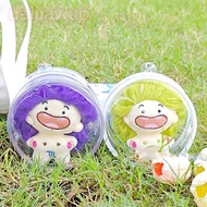 DAIJI  Outdoor Bag, Multicolor Plastic Doll Display Box,  Style 10cm Doll Transparent Dia. 12/14cm S