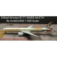Etihad Airways B777-300ER A6-ETH By Aviation400 1:400 Scale