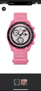 🩷Omega x Swatch MoonSwatch 粉紅色腕錶