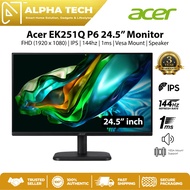 Acer EK221Q (21.5") | EK251Q P6 (24.5") | EK271 P6 (27")  Essential Monitor | FHD IPS | 144hz | 1ms 