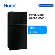 Haier HRF-600IGB 550L 2 Door Glass DC Inverter Refrigerator Fridge Peti Sejuk