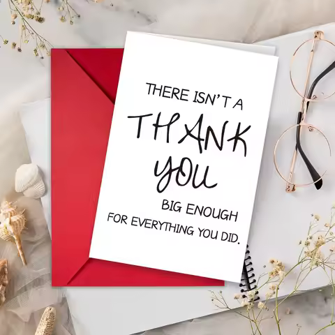 1 humorous and funny thank you greeting card colleague blessing text universal card envelope