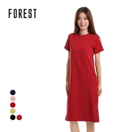 Forest Dress Perempuan | Forest Ladies Cotton Short Sleeve Dress - 880010