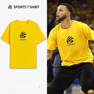 Ready Stock Curry Short Sleeve Shooting Shirt Jersey American Basketball Cotton Micro-elastic T-Shir