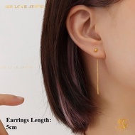 Sis Love Jewel Collection Earrings Titanium Steel 18K Gold Plated Stud Anti Rust Women Fashion Jewel