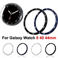 Stainless Steel Metal Bezel Ring for Samsung Galaxy Watch 8 40mm 44mm Protective Decorative Watch Be