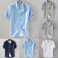 Oxford Cotton Men's Short Sleeve Shirt
