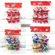 Santa Claus Red Flocking Little Claus Santa Gold Pink 6 Colors Little Claus Santa Tree Decoration JS