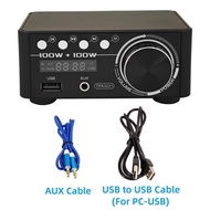 5.3บลูทูธ TPA3221เครื่องขยายเสียงขนาดเล็กเพาเวอร์คลาส D 2.0เครื่องขยายเสียงดิจิตอล100Wx2 200W ระบบเค